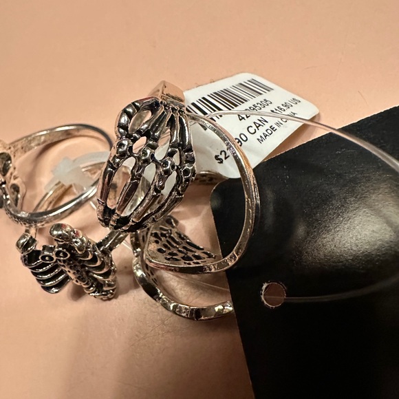 Torrid Silver Gothic Ring Set NWT - Picture 7 of 9